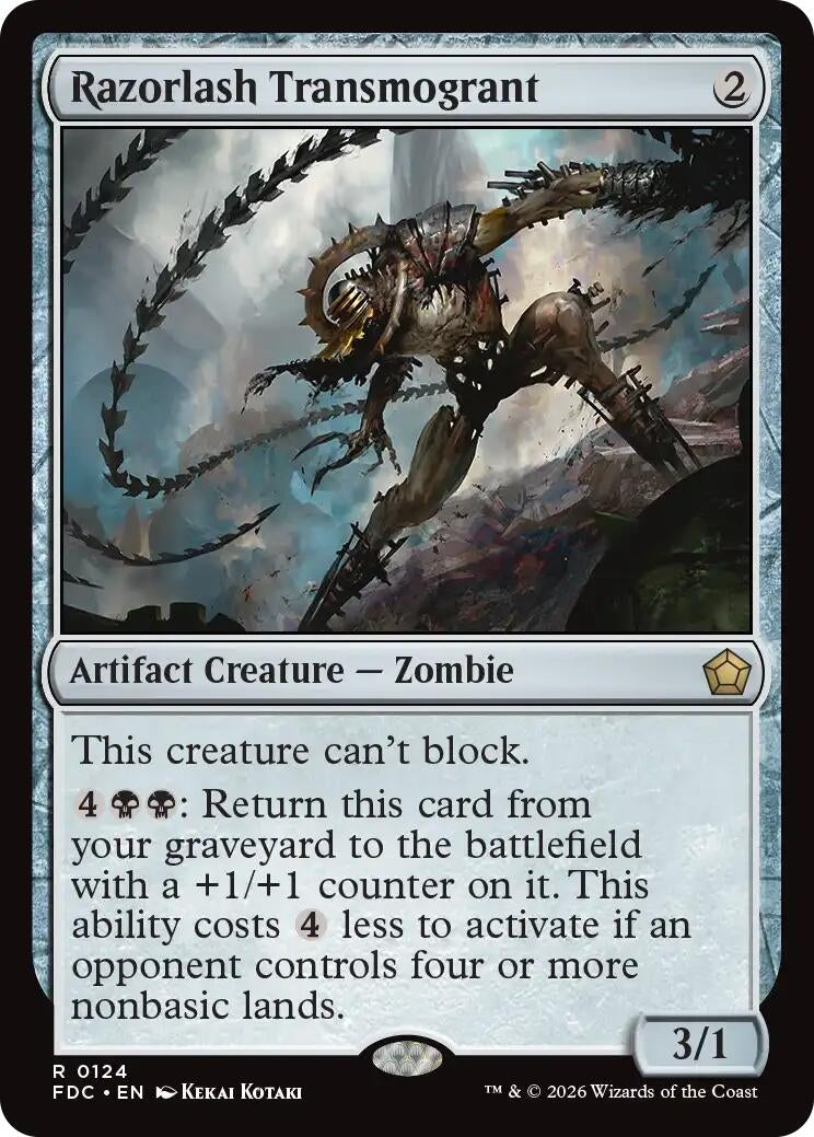 Image for Razorlash Transmogrant (Commander: Foundations) (124) (FDC) - Magic: The Gathering