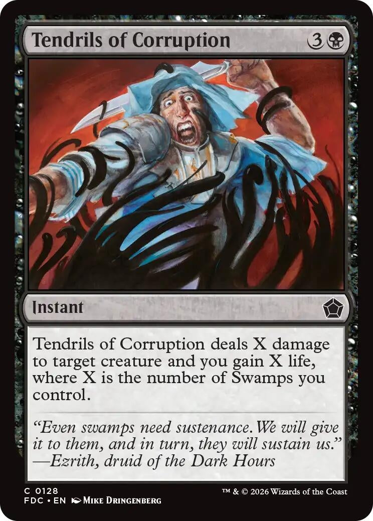 Image for Tendrils of Corruption (Commander: Foundations) (128) (FDC) - Magic: The Gathering