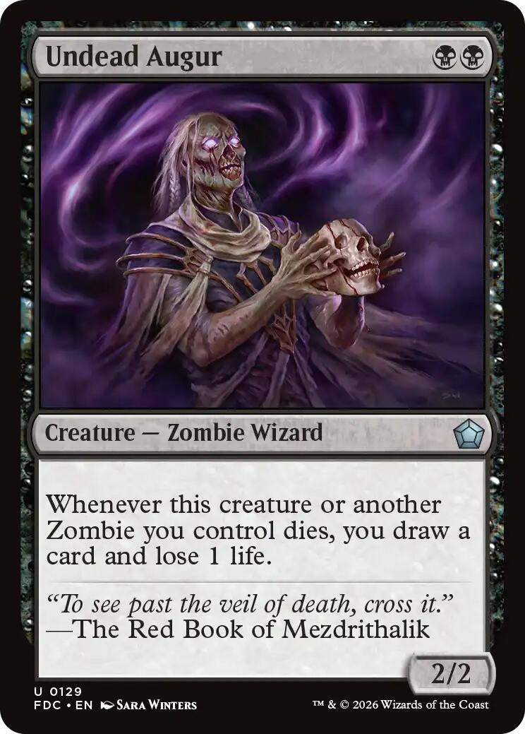 Image for Undead Augur (Commander: Foundations) (129) (FDC) - Magic: The Gathering