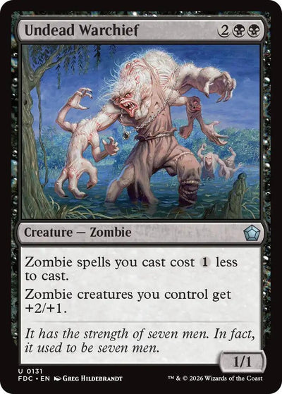 Undead Warchief (Commander: Foundations) (131) (FDC)