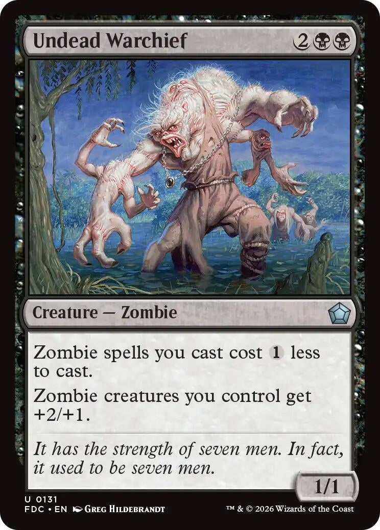 Image for Undead Warchief (Commander: Foundations) (131) (FDC) - Magic: The Gathering