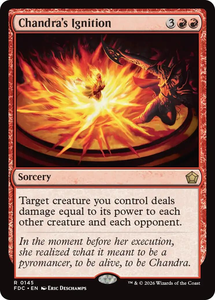 Image for Chandra's Ignition (Commander: Foundations) (145) (FDC) - Magic: The Gathering