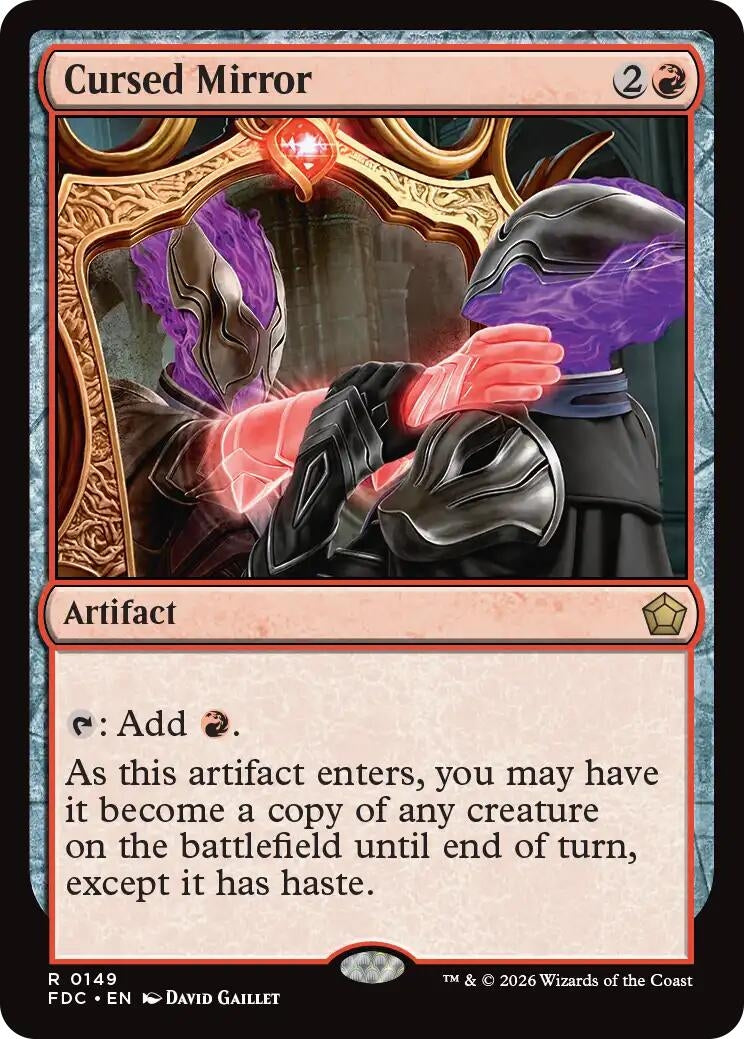 Image for Cursed Mirror (Commander: Foundations) (149) (FDC) - Magic: The Gathering