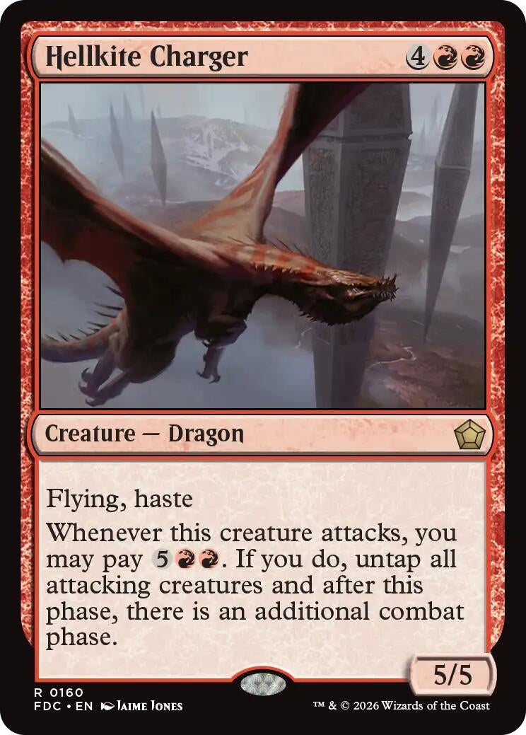 Image for Hellkite Charger (Commander: Foundations) (160) (FDC) - Magic: The Gathering