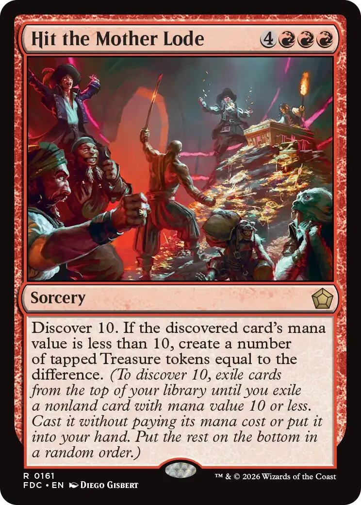Image for Hit the Mother Lode (Commander: Foundations) (161) (FDC) - Magic: The Gathering
