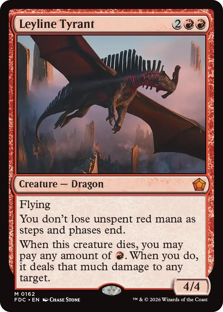 Image for Leyline Tyrant (Commander: Foundations) (162) (FDC) - Magic: The Gathering
