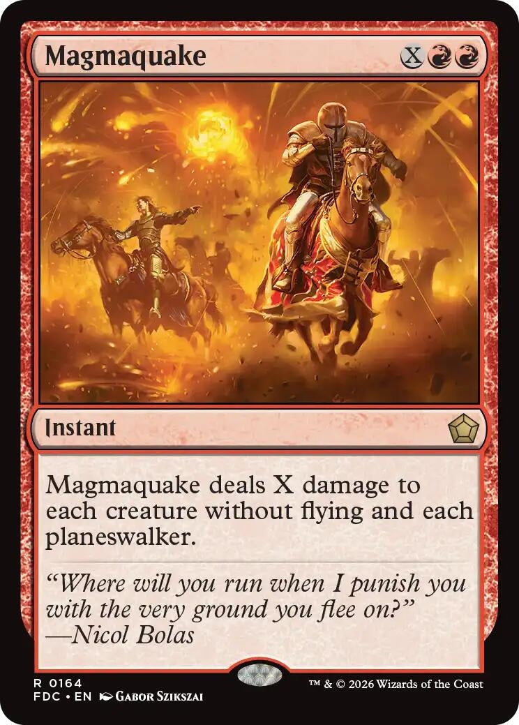 Image for Magmaquake (Commander: Foundations) (164) (FDC) - Magic: The Gathering