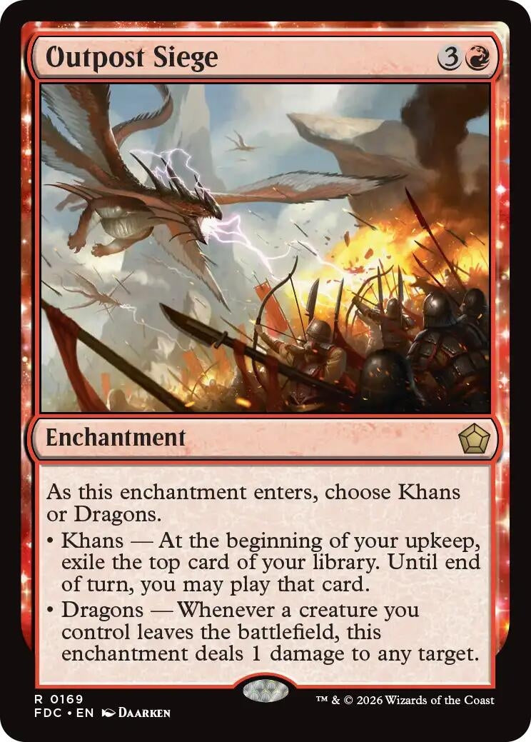 Image for Outpost Siege (Commander: Foundations) (169) (FDC) - Magic: The Gathering