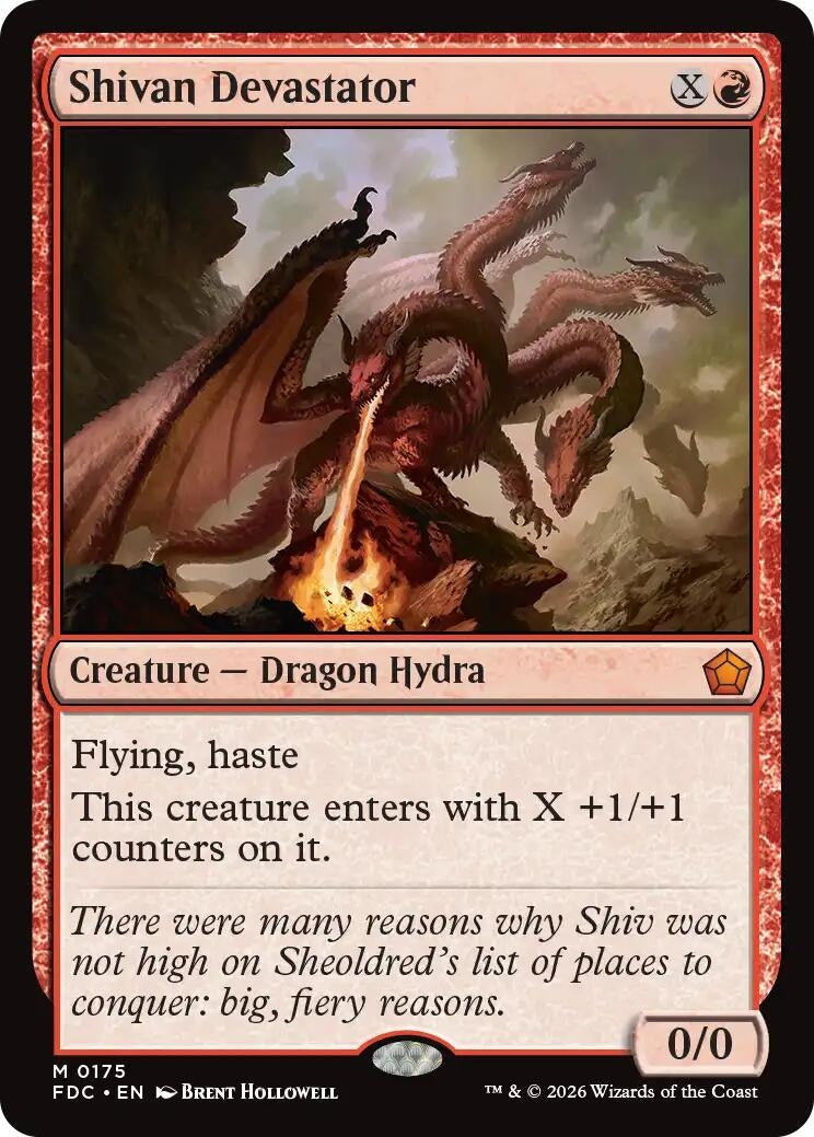 Image for Shivan Devastator (Commander: Foundations) (175) (FDC) - Magic: The Gathering