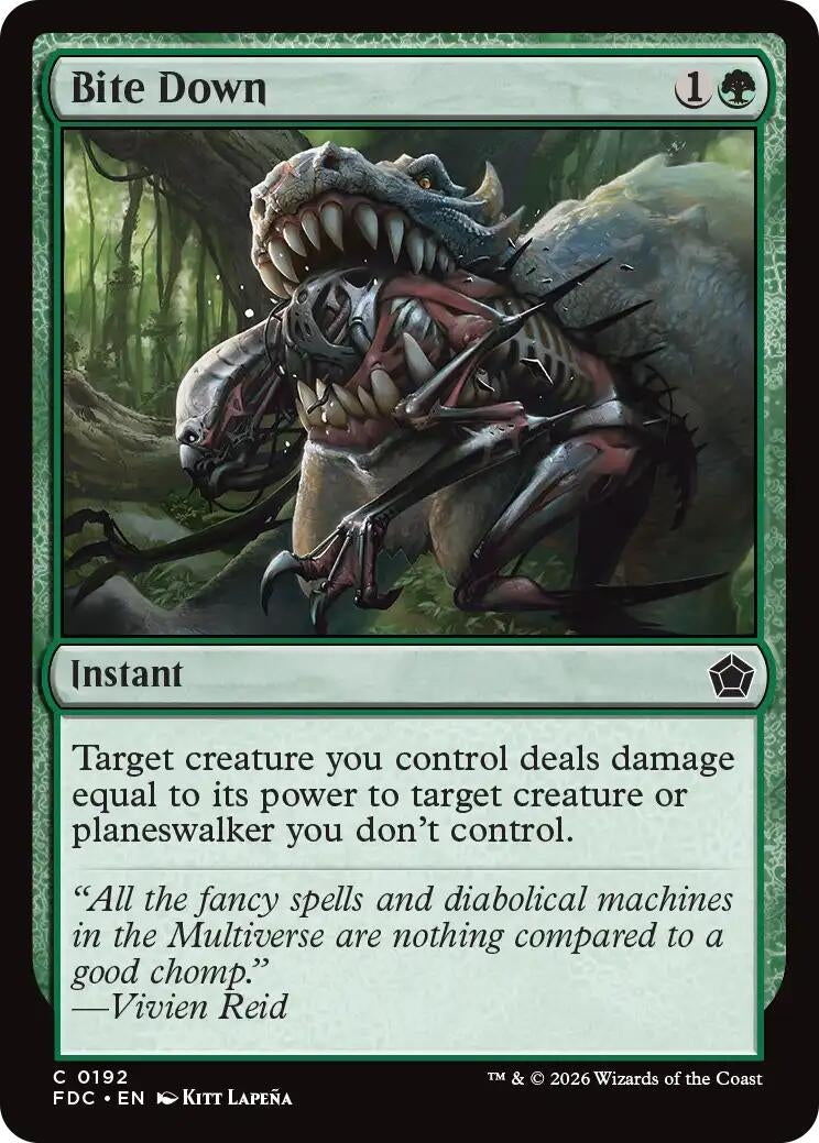 Image for Bite Down (Commander: Foundations) (192) (FDC) - Magic: The Gathering