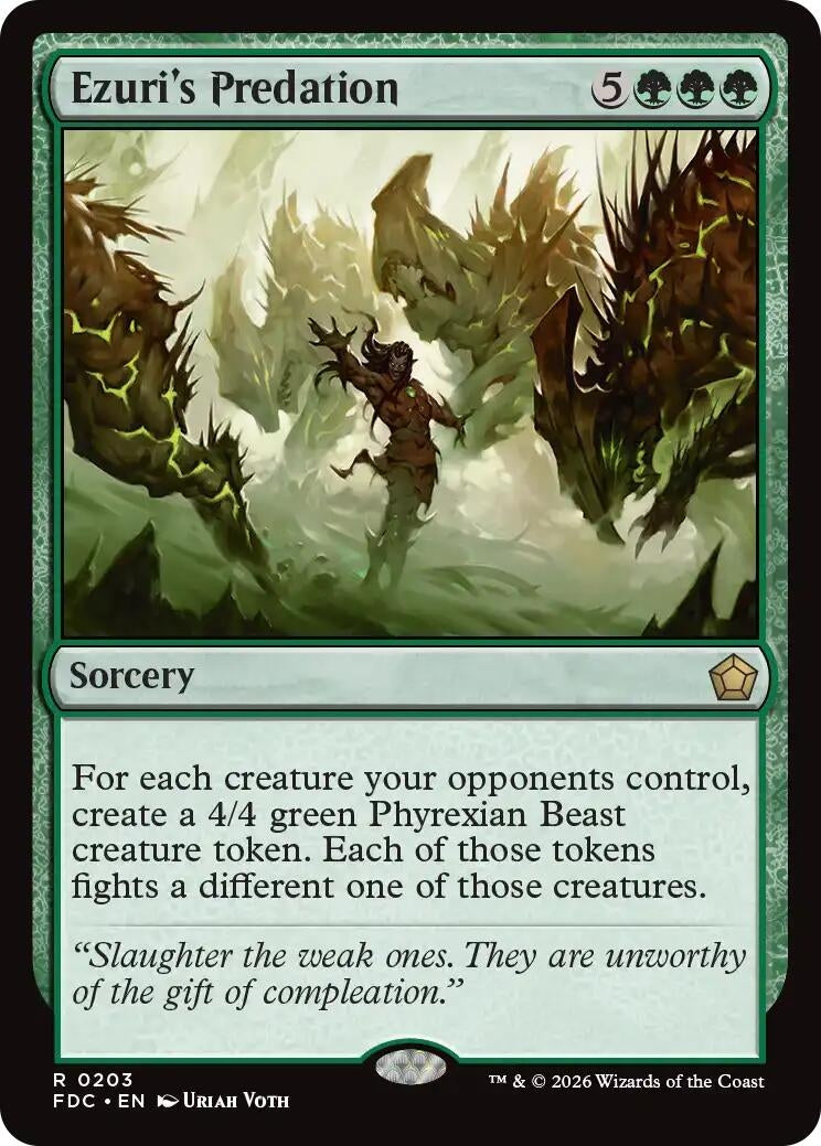 Image for Ezuri's Predation (Commander: Foundations) (203) (FDC) - Magic: The Gathering