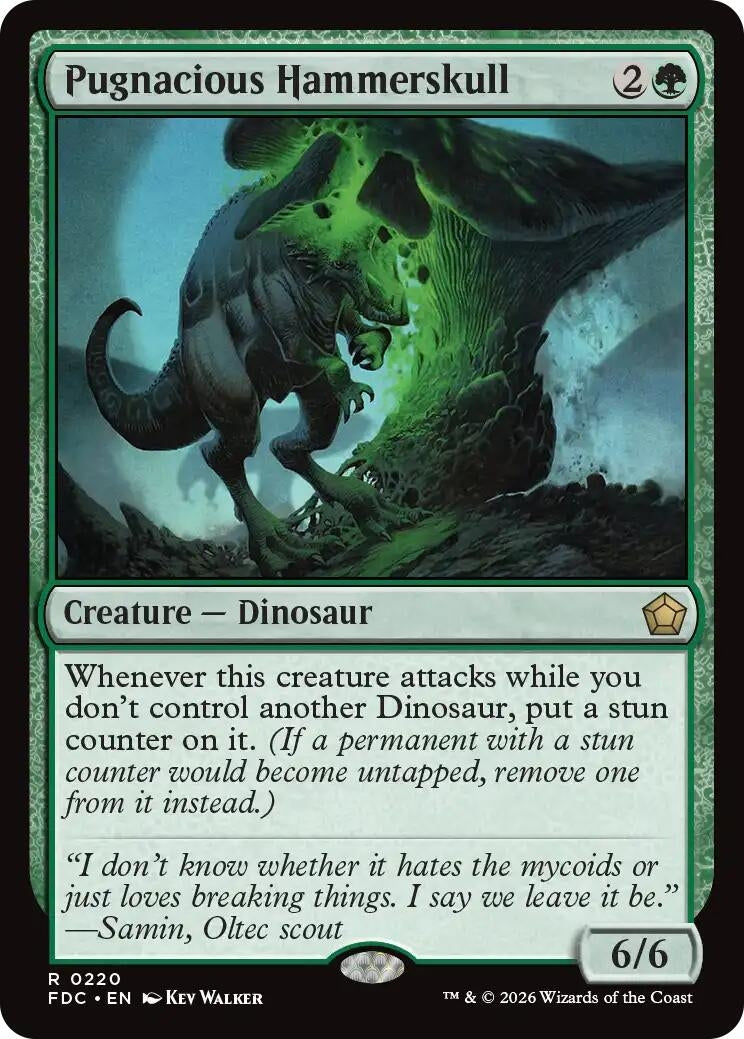 Image for Pugnacious Hammerskull (Commander: Foundations) (220) (FDC) - Magic: The Gathering