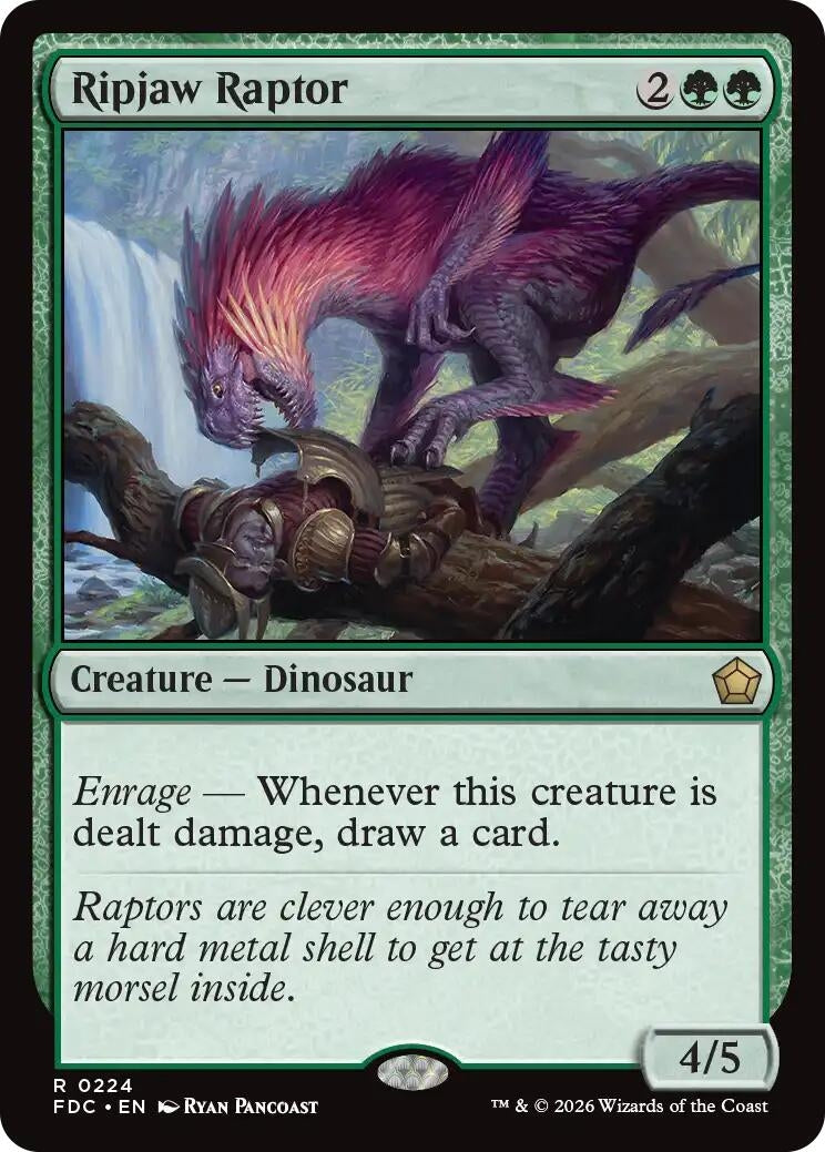 Image for Ripjaw Raptor (Commander: Foundations) (224) (FDC) - Magic: The Gathering