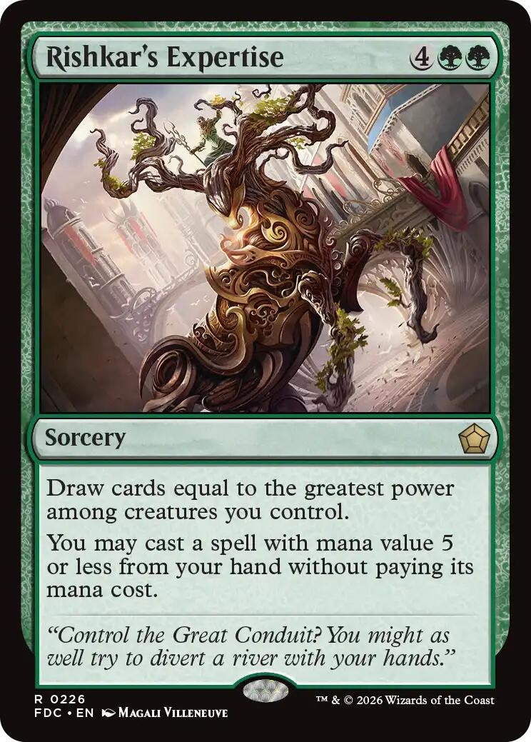 Image for Rishkar's Expertise (Commander: Foundations) (226) (FDC) - Magic: The Gathering