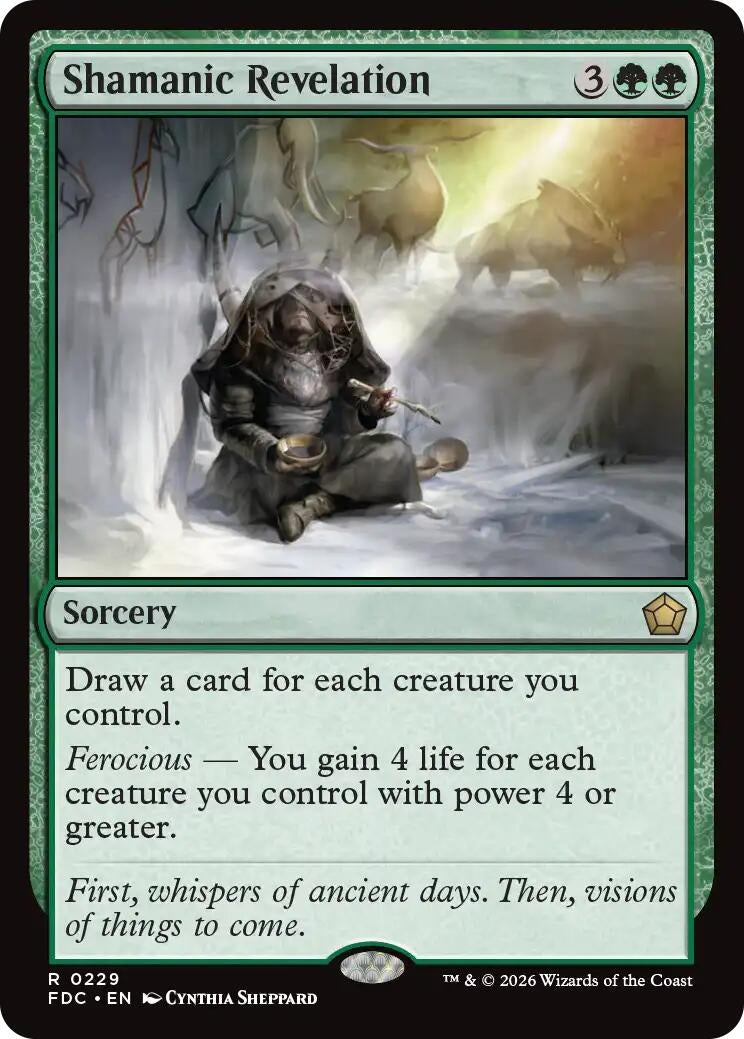 Image for Shamanic Revelation (Commander: Foundations) (229) (FDC) - Magic: The Gathering