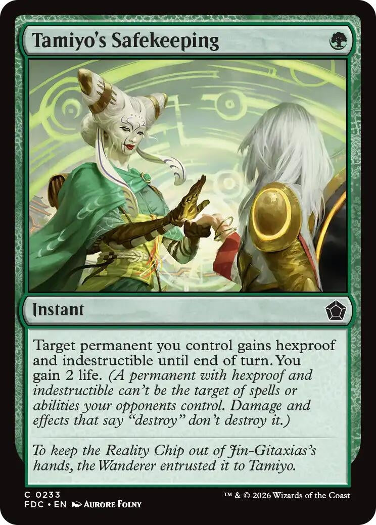 Image for Tamiyo's Safekeeping (Commander: Foundations) (233) (FDC) - Magic: The Gathering