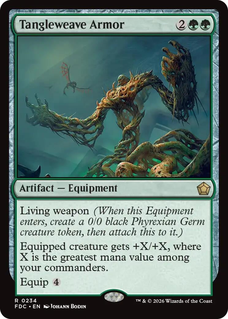Image for Tangleweave Armor (Commander: Foundations) (234) (FDC) - Magic: The Gathering
