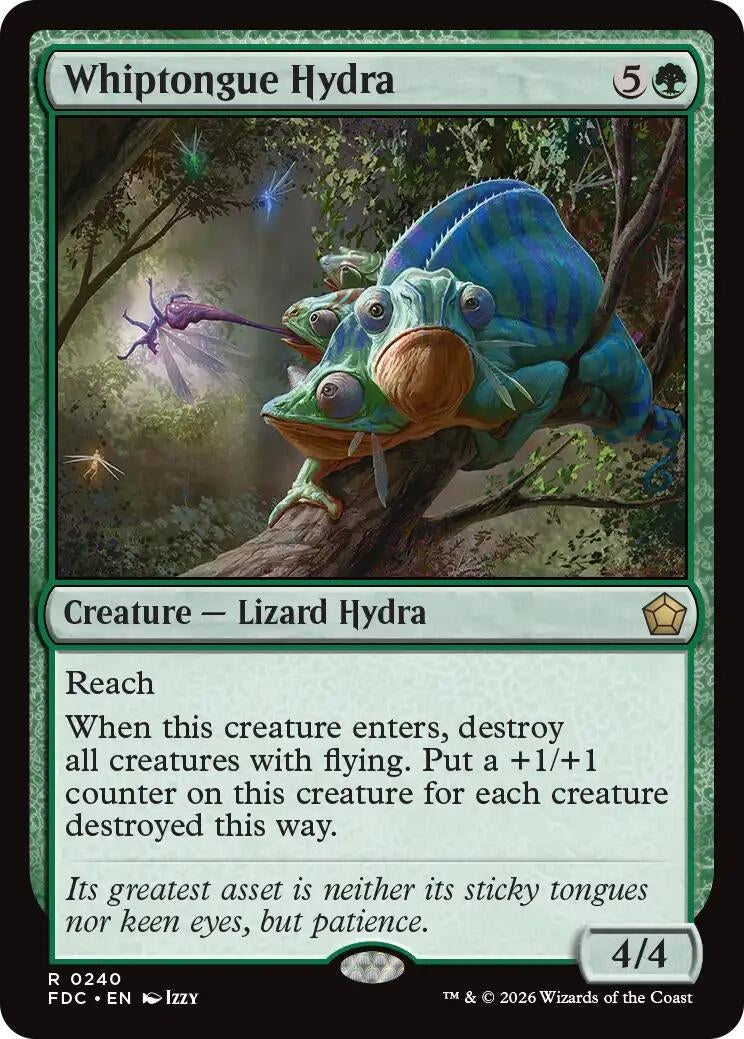 Image for Whiptongue Hydra (Commander: Foundations) (240) (FDC) - Magic: The Gathering