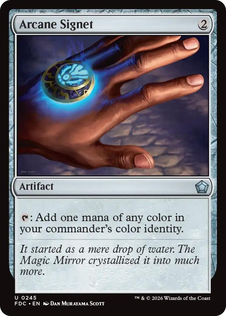 Image for Arcane Signet (0245) (Commander: Foundations) (245) (FDC) - Magic: The Gathering