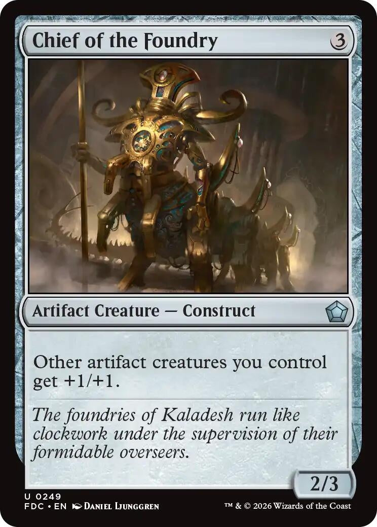 Image for Chief of the Foundry (Commander: Foundations) (249) (FDC) - Magic: The Gathering