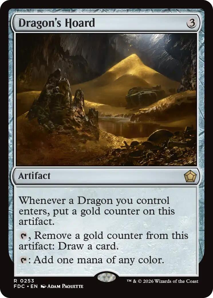 Image for Dragon's Hoard (Commander: Foundations) (253) (FDC) - Magic: The Gathering