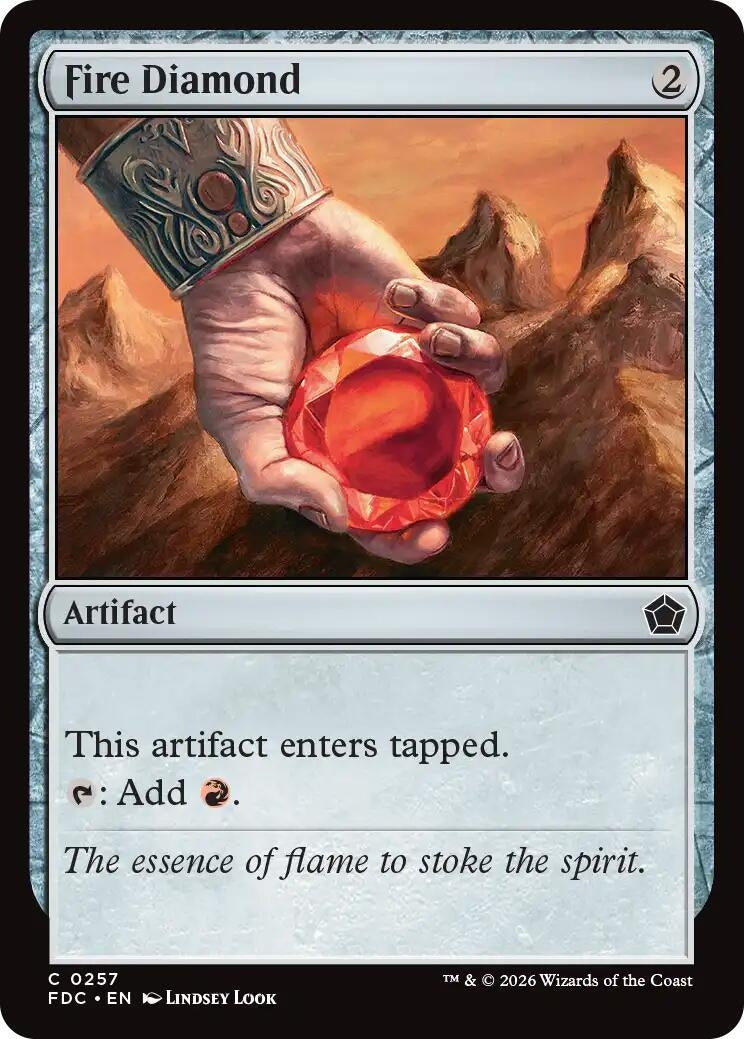 Image for Fire Diamond (Commander: Foundations) (257) (FDC) - Magic: The Gathering