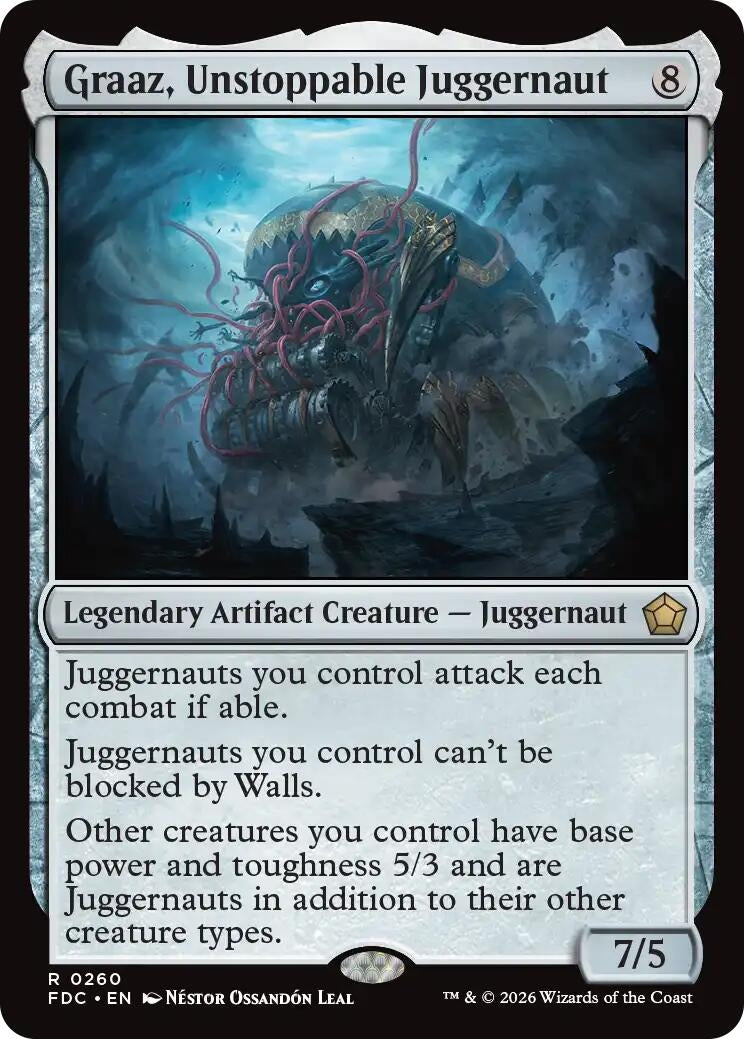 Image for Graaz, Unstoppable Juggernaut (Commander: Foundations) (260) (FDC) - Magic: The Gathering
