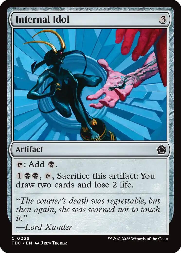 Image for Infernal Idol (Commander: Foundations) (266) (FDC) - Magic: The Gathering
