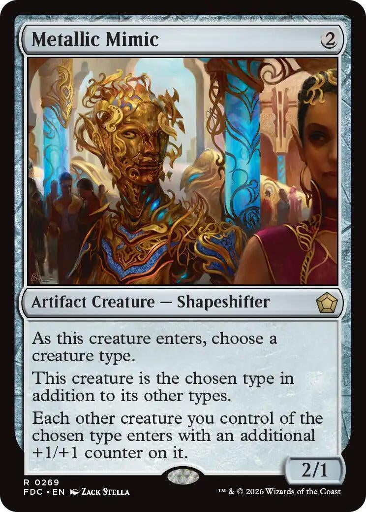 Image for Metallic Mimic (Commander: Foundations) (269) (FDC) - Magic: The Gathering