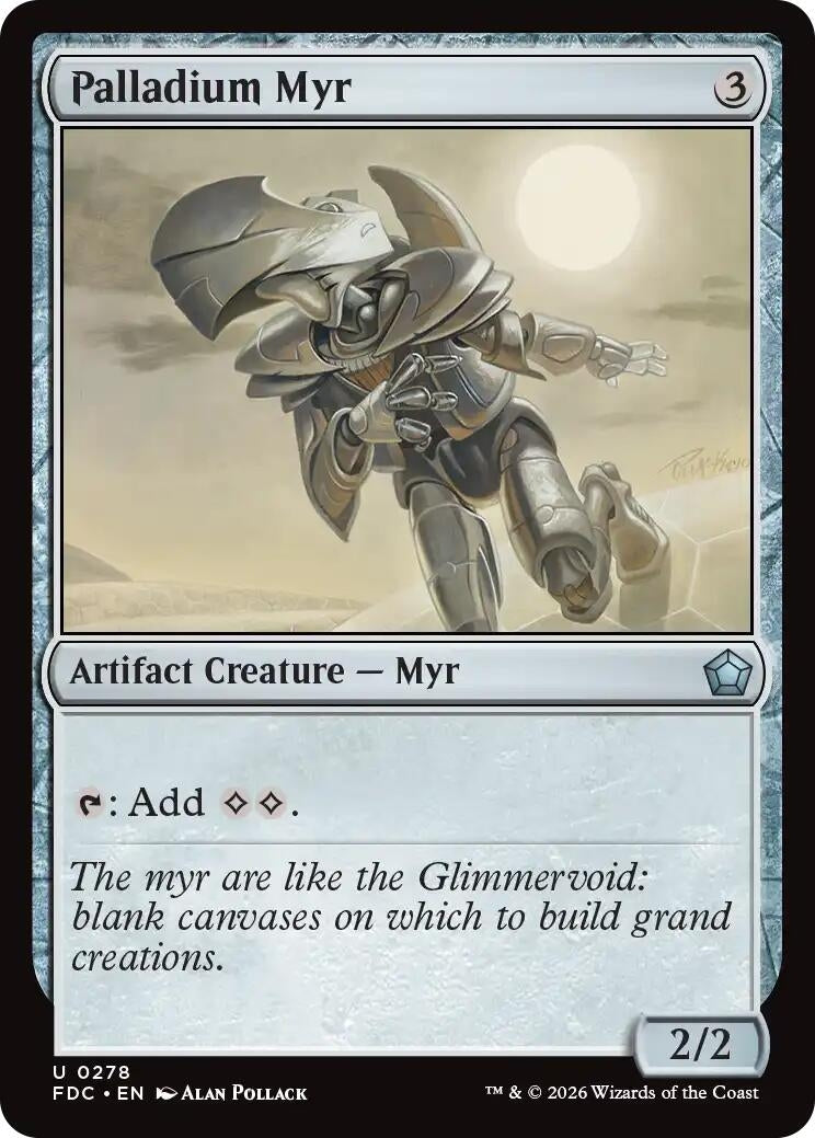 Image for Palladium Myr (Commander: Foundations) (278) (FDC) - Magic: The Gathering