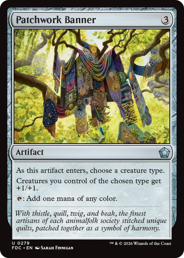 Image for Patchwork Banner (Commander: Foundations) (279) (FDC) - Magic: The Gathering
