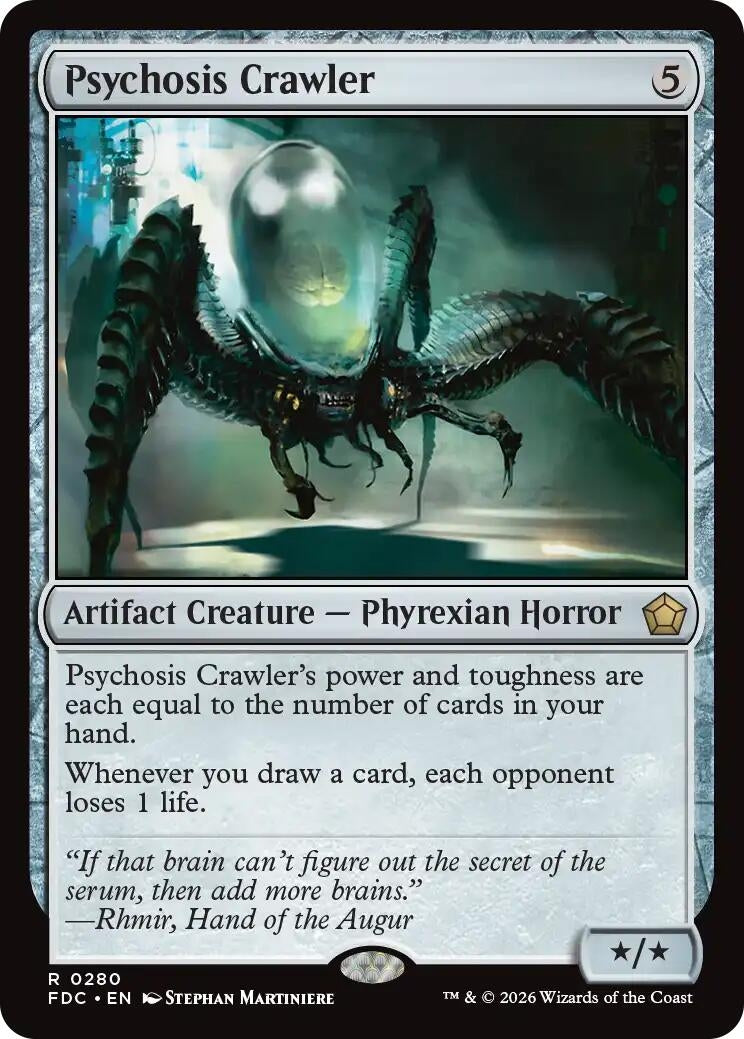 Image for Psychosis Crawler (Commander: Foundations) (280) (FDC) - Magic: The Gathering