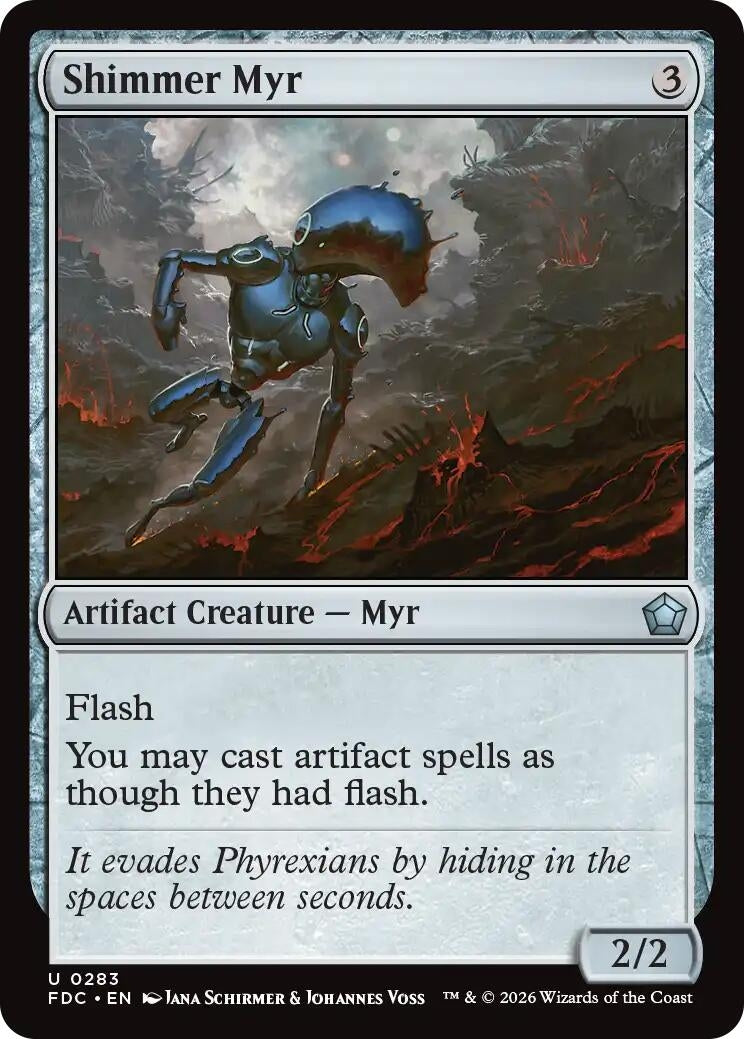 Image for Shimmer Myr (Commander: Foundations) (283) (FDC) - Magic: The Gathering