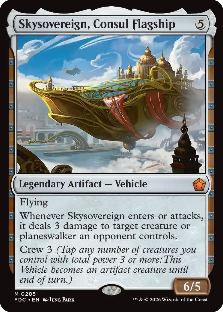 Image for Skysovereign, Consul Flagship (Commander: Foundations) (285) (FDC) - Magic: The Gathering