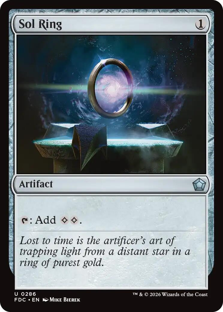 Image for Sol Ring (0286) (Commander: Foundations) (286) (FDC) - Magic: The Gathering