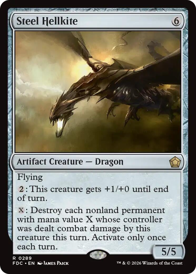 Image for Steel Hellkite (Commander: Foundations) (289) (FDC) - Magic: The Gathering