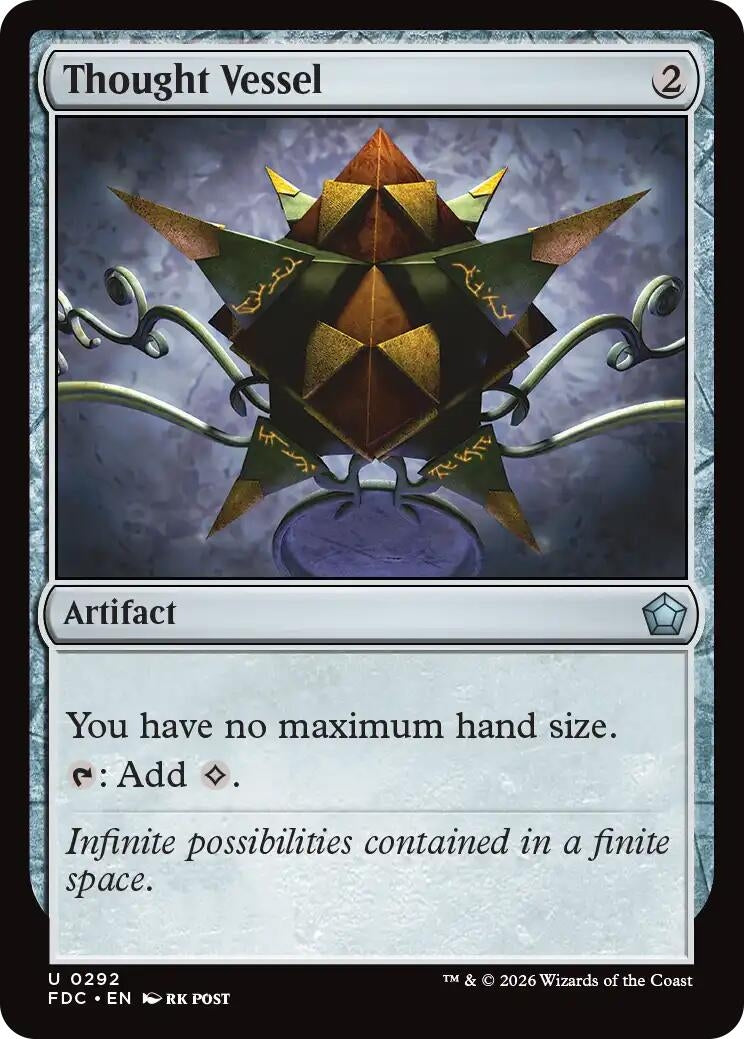 Image for Thought Vessel (Commander: Foundations) (292) (FDC) - Magic: The Gathering