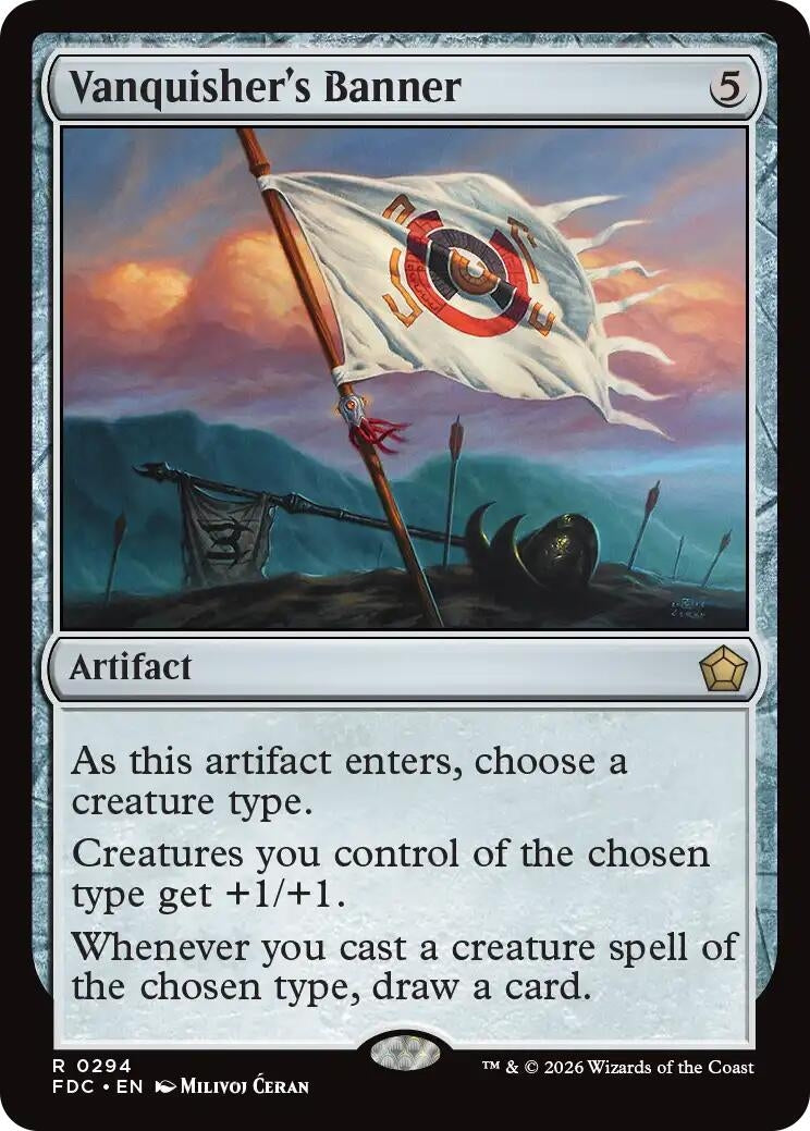 Image for Vanquisher's Banner (Commander: Foundations) (294) (FDC) - Magic: The Gathering