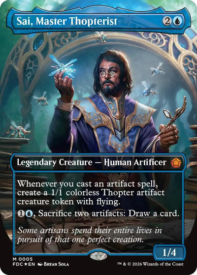 Sai, Master Thopterist (Borderless) (Commander: Foundations) (5) (FDC)