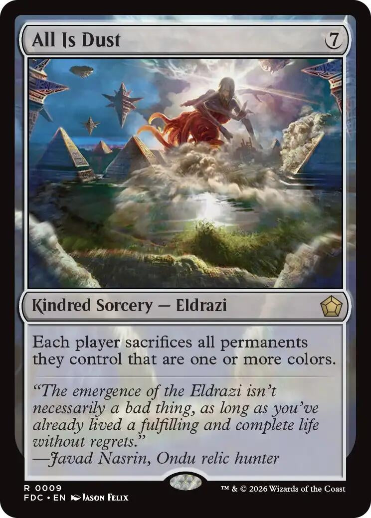 Image for All Is Dust (Commander: Foundations) (9) (FDC) - Magic: The Gathering