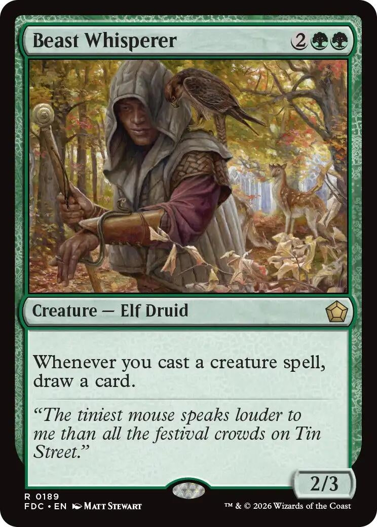 Image for Beast Whisperer (Commander: Foundations) (189) (FDC) - Magic: The Gathering