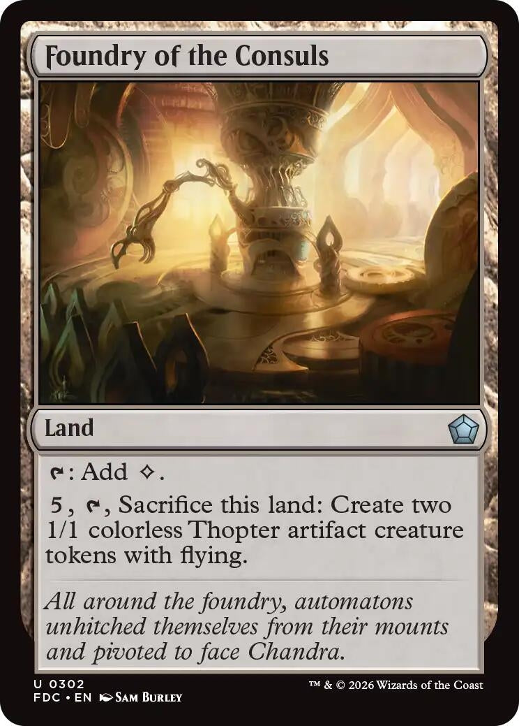 Image for Foundry of the Consuls (Commander: Foundations) (302) (FDC) - Magic: The Gathering