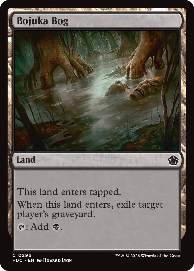 Image for Bojuka Bog (Commander: Foundations) (296) (FDC) - Magic: The Gathering
