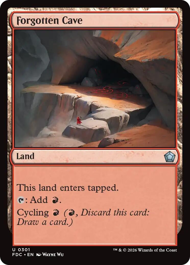 Image for Forgotten Cave (Commander: Foundations) (301) (FDC) - Magic: The Gathering