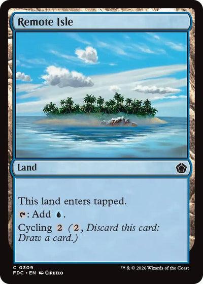 Remote Isle (Commander: Foundations) (309) (FDC)