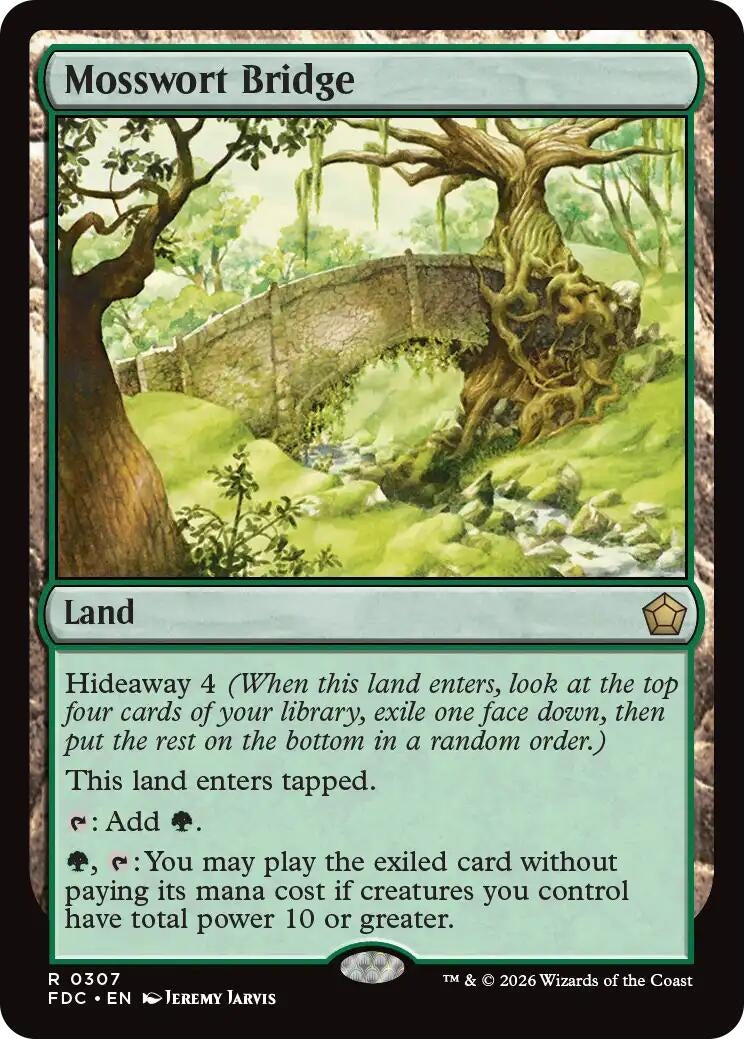 Image for Mosswort Bridge (Commander: Foundations) (307) (FDC) - Magic: The Gathering