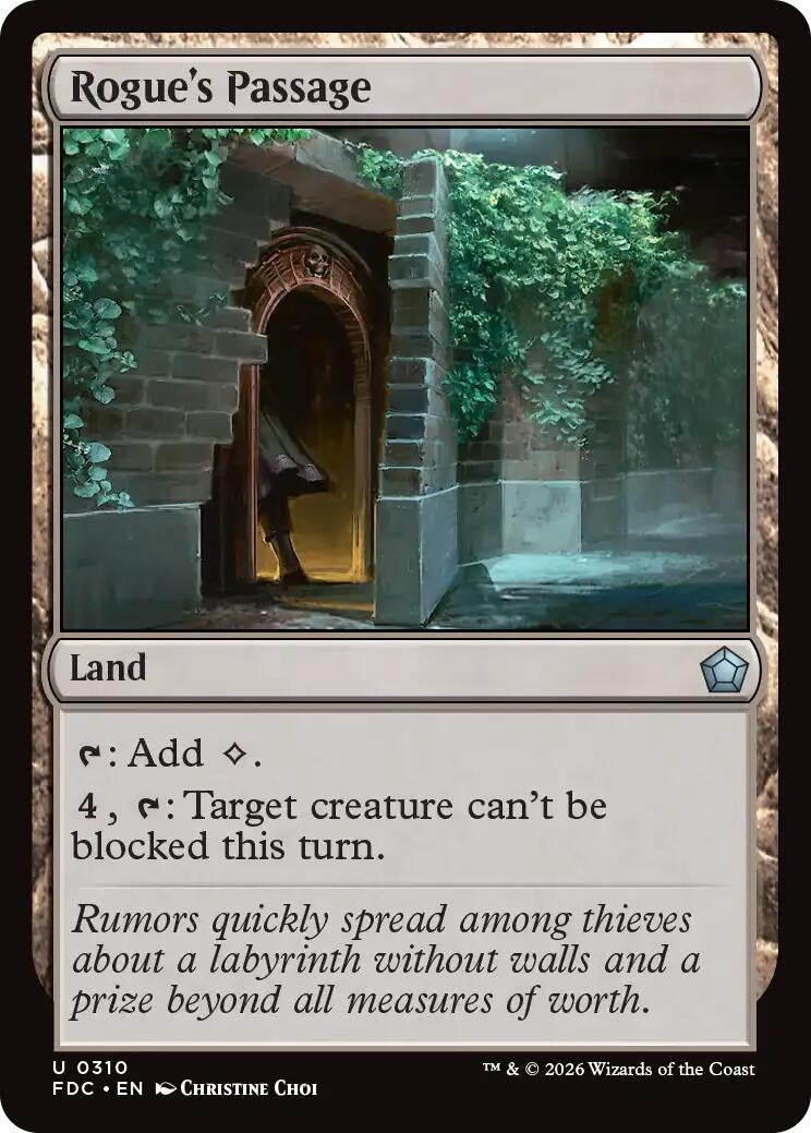 Image for Rogue's Passage (Commander: Foundations) (310) (FDC) - Magic: The Gathering