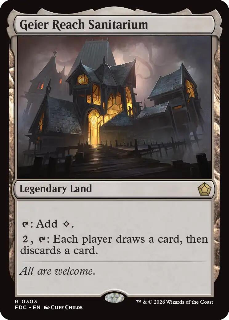 Image for Geier Reach Sanitarium (Commander: Foundations) (303) (FDC) - Magic: The Gathering
