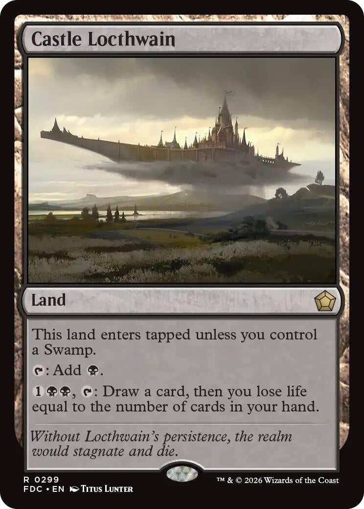 Image for Castle Locthwain (Commander: Foundations) (299) (FDC) - Magic: The Gathering