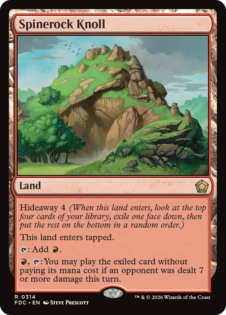 Image for Spinerock Knoll (Commander: Foundations) (314) (FDC) - Magic: The Gathering